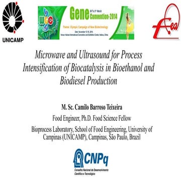 Microwave and ultrasound for process intensification of biocatalysis