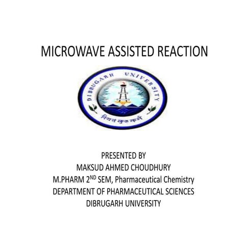 microwave assisted reaction. General introduction