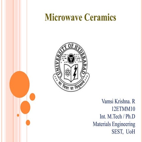 Microwave ceramics