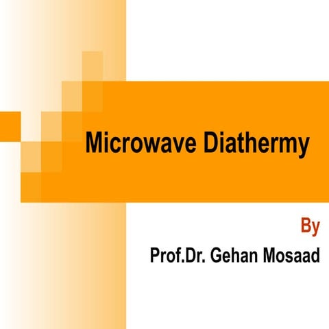 Microwave diathermy