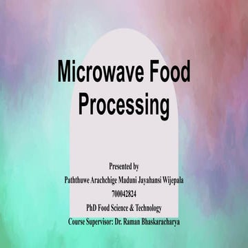 Microwave Food Processing.pptx