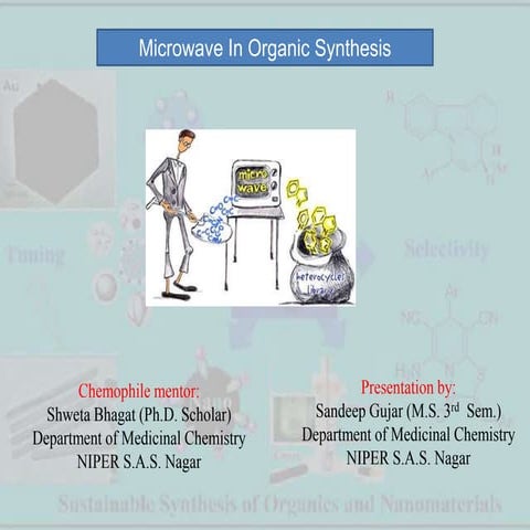 Microwave in organic synthesis sandeep gujar | PPTX
