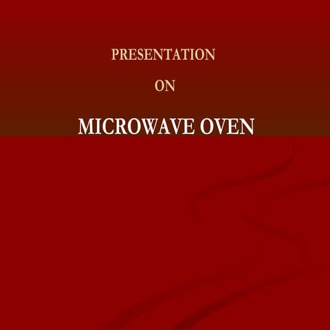 Microwave oven