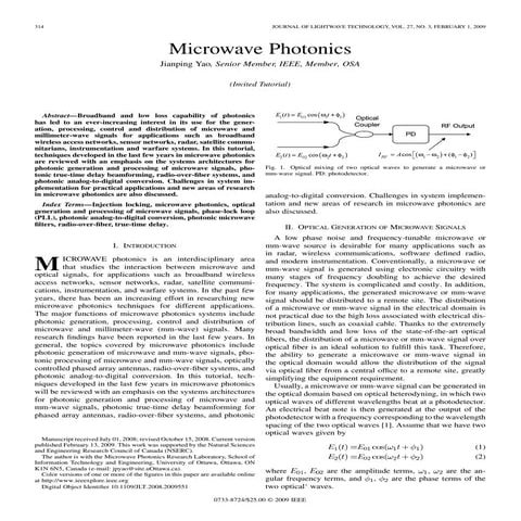 Microwave photonics main