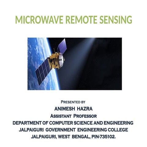 Microwave remote sensing | PDF