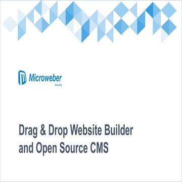 Microweber CMS Presentation - 2019