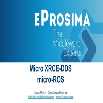 Micro XRCE-DDS and micro-ROS
