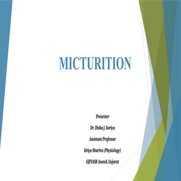 Physiology of micturition | PPTX