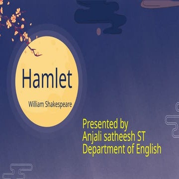 "Hamlet" is Shakespeare's tragic play...