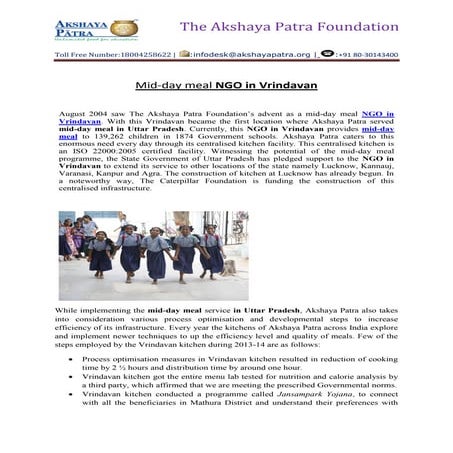 Mid day meal ngo in gujarat | PDF