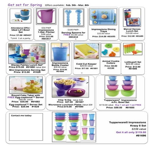 Mid March Tuperware Sales!!! | PDF