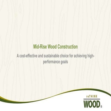 Mid-Rise Wood Construction