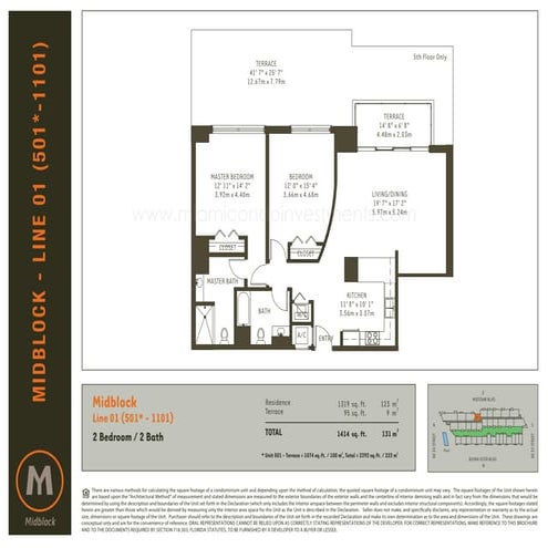 Midblock floor plans
