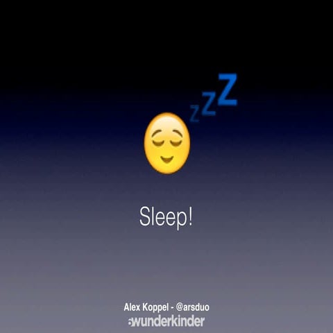 Sleep! (RuLu presentation)