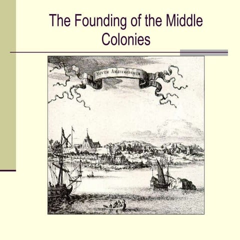 Chapter 2, Section 4 The Middle Colonies | PPT