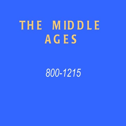 Middle age notes