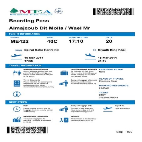 Middle east airlines_check_in | PDF