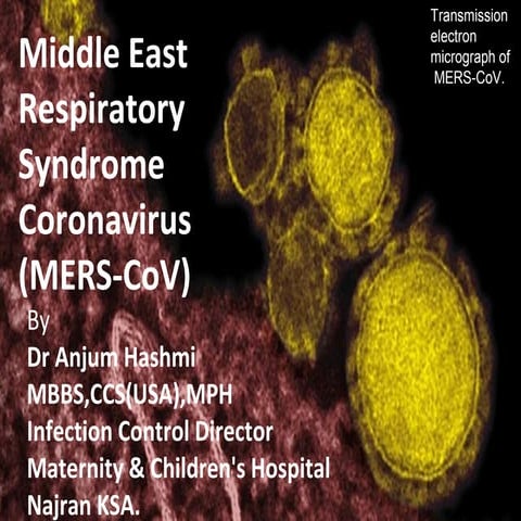 Middle East Respiratory Syndrome Coronavirus (MERS Co V)