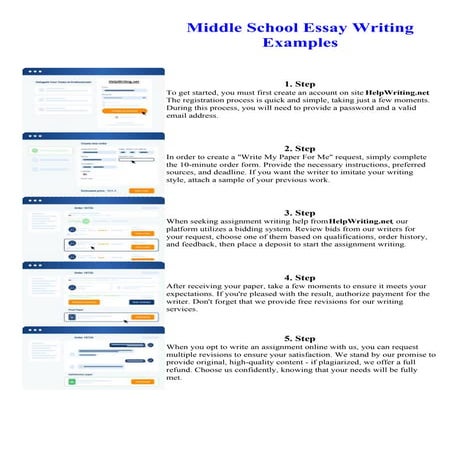 Middle School Essay Writing Examples | PDF