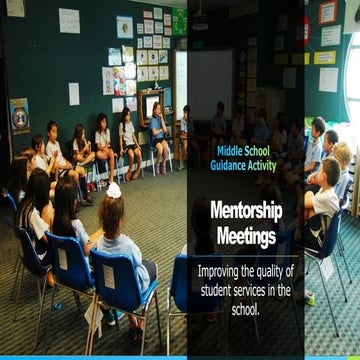 Middle school mentorship program