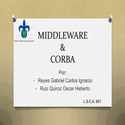 Middleware & Corba
