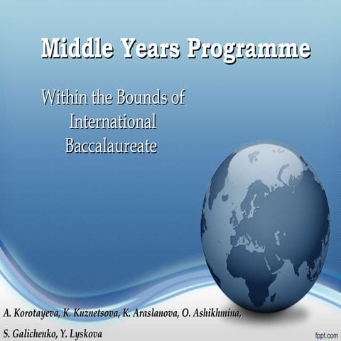 Middle years programme