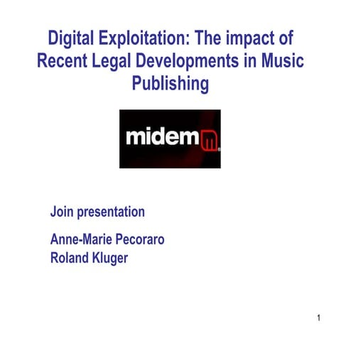 Midem Workshop