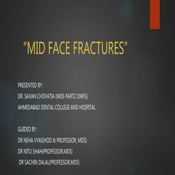 Midface fractures