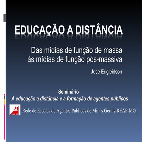 EaD: das mídias de função massiva às mídias de função pós-massiva