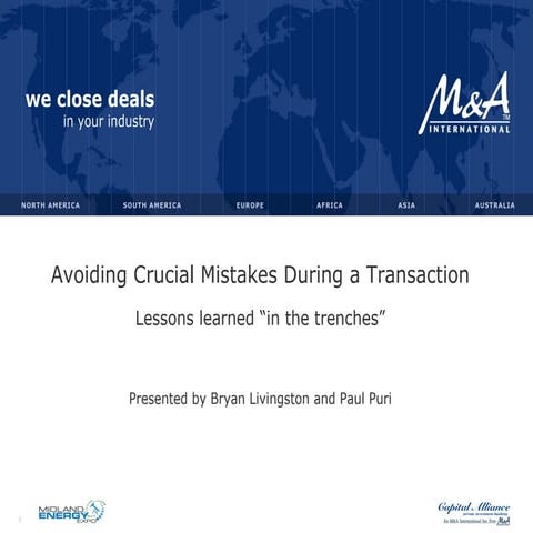 Mergers and Acquisitions: Preparing for Change 