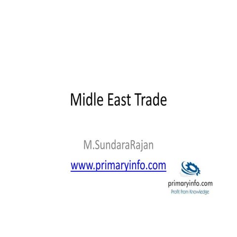 Midle east trade