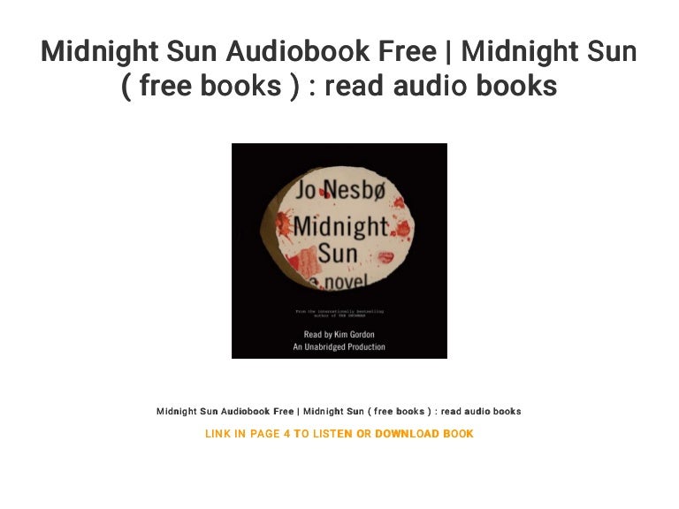 Midnight Sun Audiobook Free Midnight Sun ( free books ) read aud…
