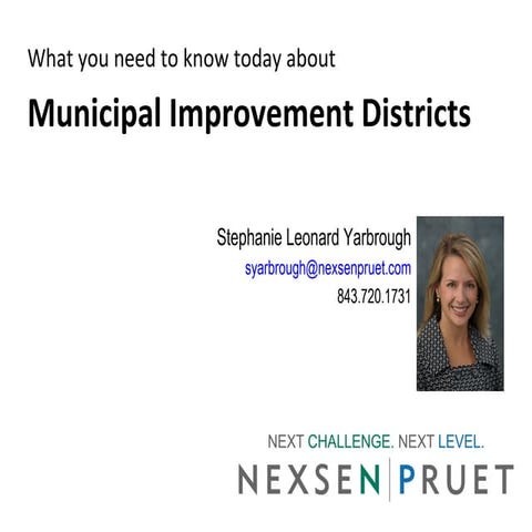 Municipal Improvement Districts