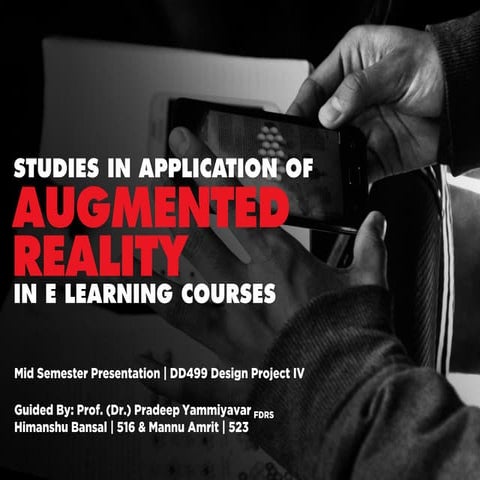 Clearn: Studies in application of augmented reality in E Learning Courses - P...