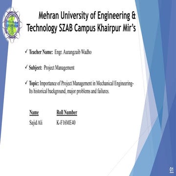 Importance of Project Management in Mechanical Engineering