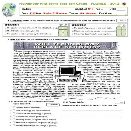 Mid term 5th grade alumnos maqui nov'12