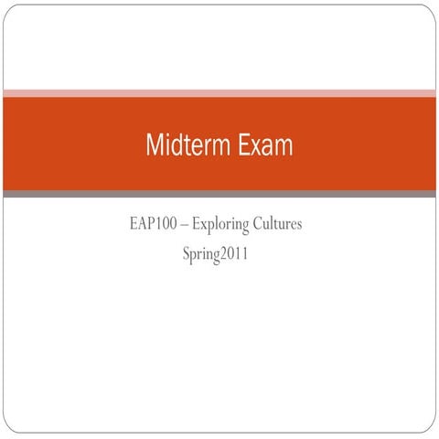 Midterm exam | PPT