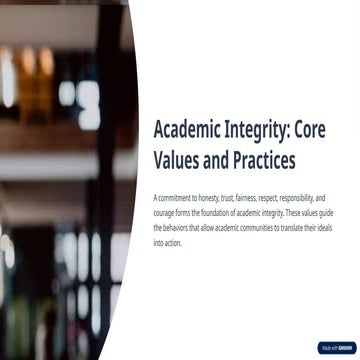ACADEMIC INTEGRITY | PDF