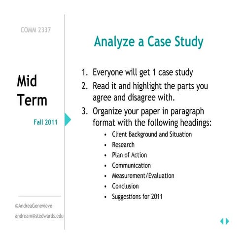 PR Case Study Mid-Term