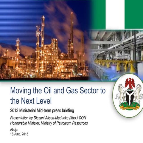 #MP2013 Presentation of the Minister of Petroleum Resources