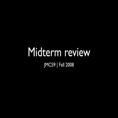 Midtermreview | PPT
