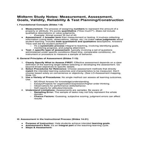 Assessment and Evaluation Final Exam Cheat Sheet.docx