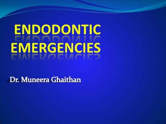 Midtreatment flare up