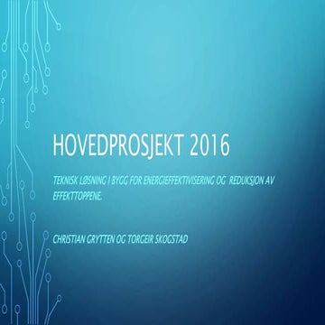 Midtveispresentasjon 2016