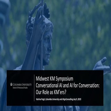 Midwest km pugh conversational ai and ai for conversation 190809