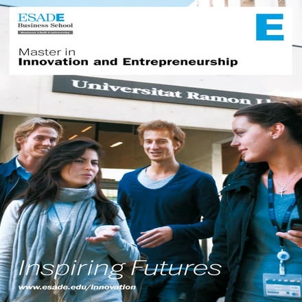 Master in Innovation and Entrepreneurship brochure