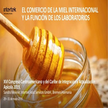 El comercio de la miel internacional y la función de los laboratorios