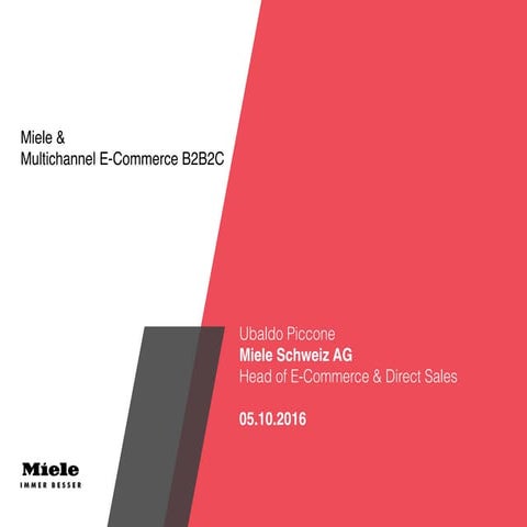 Multichannel E-Commerce in B2B(2C) am Beispiel Weisswaren