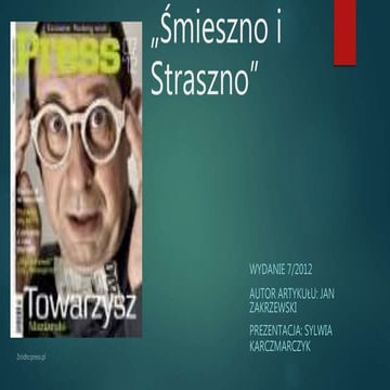 śMieszno i straszno | PPTX