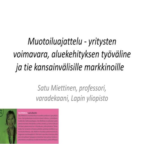 Muotoiluajattelu / design thinking